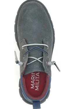 Scarpe Stringate Alte Grigie Marina Militare 982