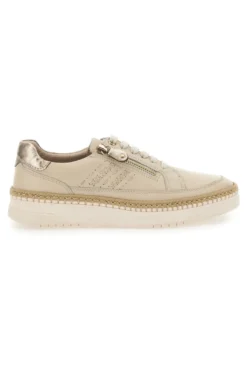 Scarpe Stringate Beige In Vera Pelle Pittarello Active