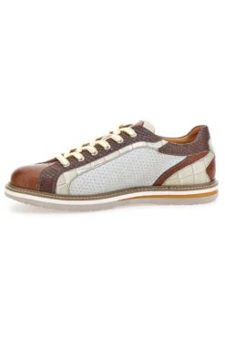 Scarpe stringate bianche con dettagli stampa cocco Pittarello Eco 26122922 da Uomo | Pittarello