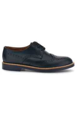 Scarpe stringate blu in pelle Pittarello 8023