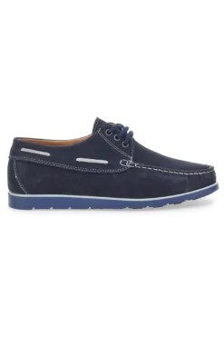 Scarpe Stringate Blu In Vera Pelle Made in Italy Jerpoint 09