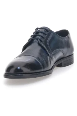 Scarpe Stringate Blu In Vera Pelle Pittarello Class 17