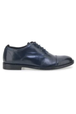 Scarpe Stringate Blu In Vera Pelle Pittarello Class 601