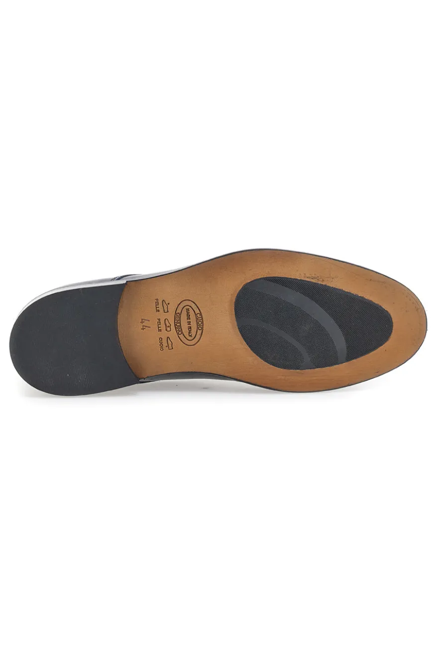 Scarpe Stringate Blu In Vera Pelle Made In Italy Pittarello 7720