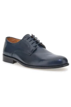 Scarpe Stringate Blu In Vera Pelle Made In Italy Pittarello 7720