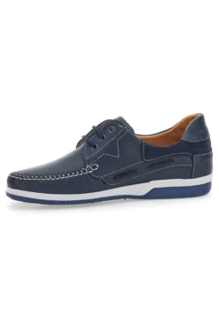 Scarpe Stringate Blu In Vera Pelle Made In Italy Longford 3410