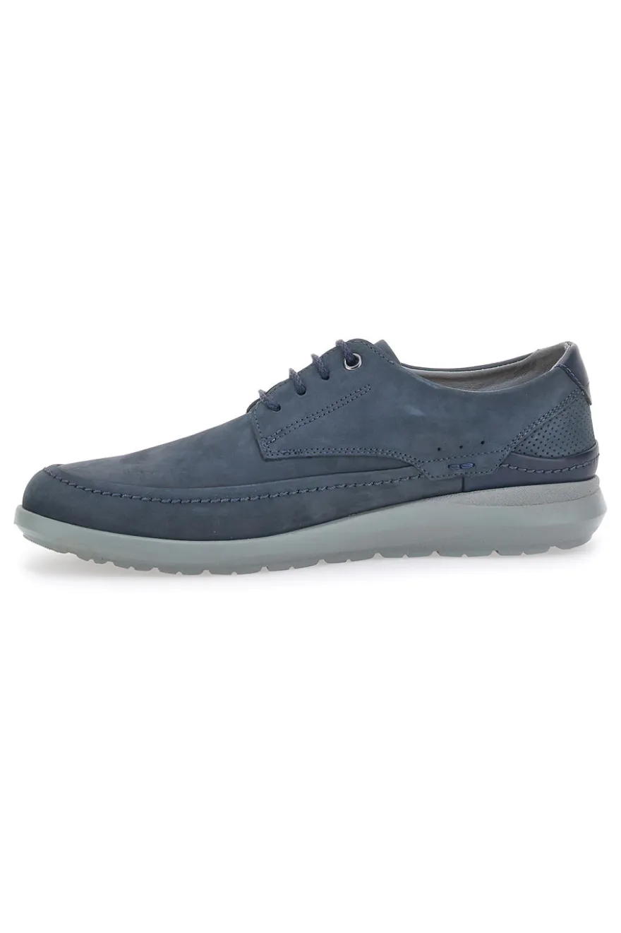 Scarpe Stringate Blu In Vera Pelle Longford 6412