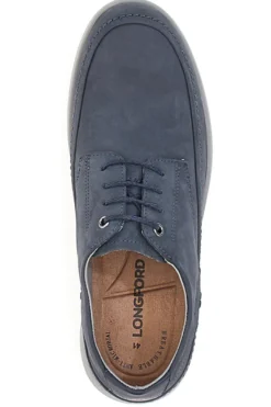 Scarpe Stringate Blu In Vera Pelle Longford 6412