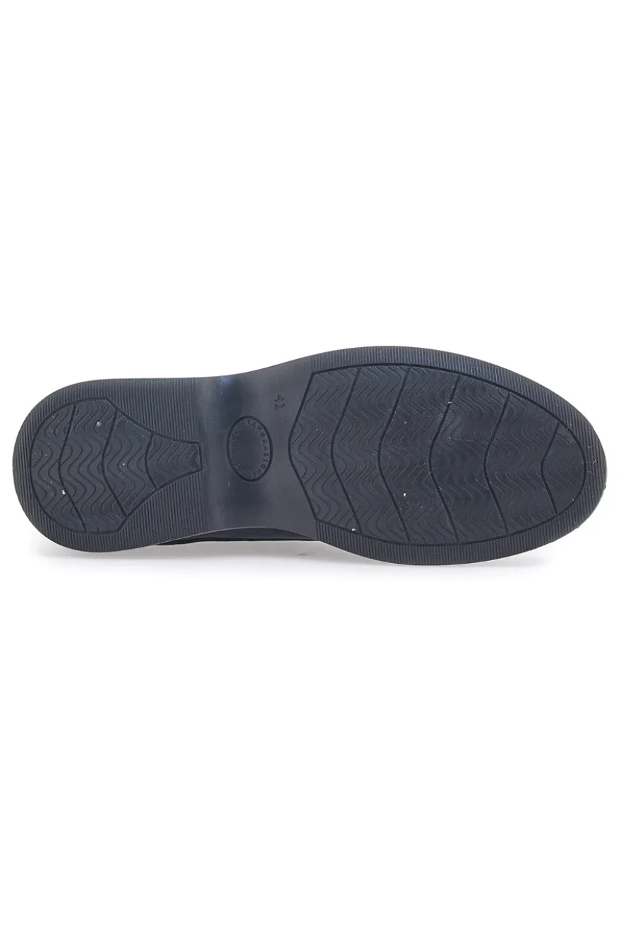 Scarpe Stringate Blu In Vera Pelle Marmaduke 3061