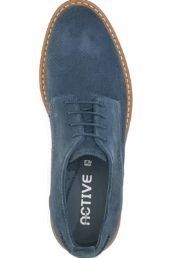 Scarpe Stringate Blu In Vera Pelle Pittarello Active 2401