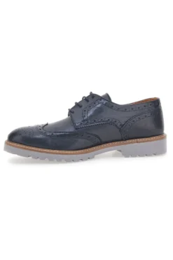 Scarpe Stringate Blu Vera Pelle Longford 596