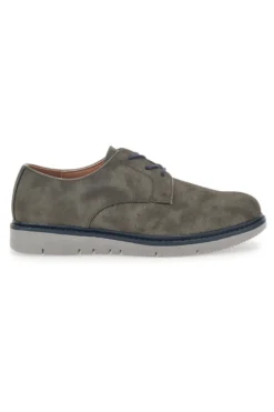 Scarpe Stringate Grigie Con Effetto Suede Johes Land 150093