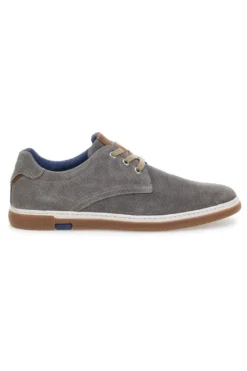 Scarpe Stringate Grigio Militare con Tomaia Traforata in Pelle PITTARELLO ECO 200012