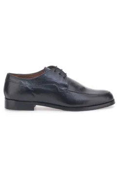 Scarpe Stringate in Vera Pelle Nera Max Dillan 569