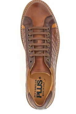 Scarpe Stringate Marroni In Vera Pelle Made in Italy Pittarello Plus PT325