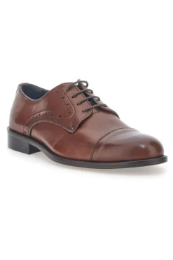 Scarpe Stringate Marroni In Vera Pelle da Uomo Pittarello 7715