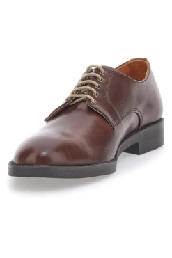 Scarpe Stringate Marroni Vera Pelle Longford 712