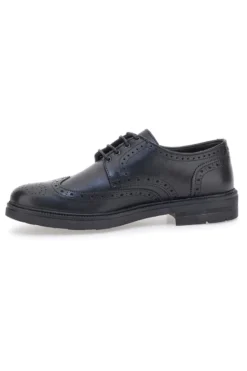 Scarpe stringate nere brogue in vera pelle Made in Italy Pittarello Focus 224