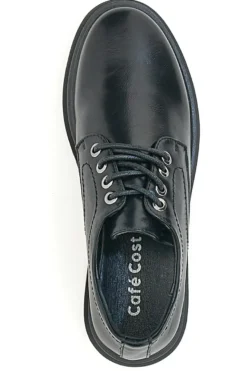 Scarpe Stringate Nere Cafe' Cost 210265