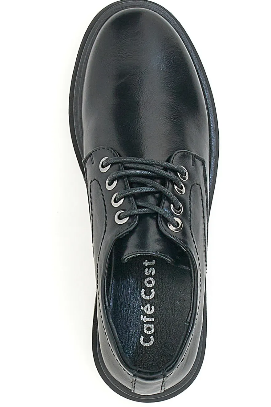 Scarpe Stringate Nere Cafe' Cost 210265