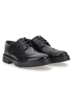 Scarpe Stringate Nere Con Decorazione Duilio Pittarello Focus 2240