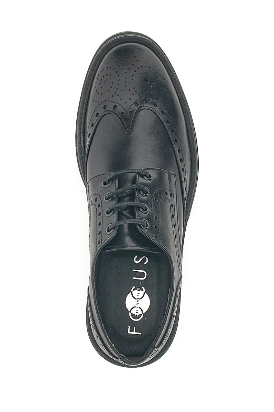 Scarpe Stringate Nere Con Decorazione Duilio Pittarello Focus 2240