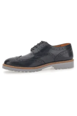 Scarpe Stringate Nere Con Impuntura Longford 596