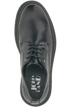 Scarpe Stringate Nere Con Punta Arrotondata Johes Land 2308105