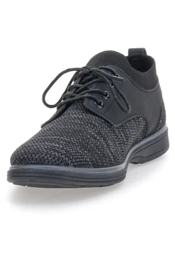 Scarpe Stringate Nere Con Tomaia Mesh Johes Land 411215