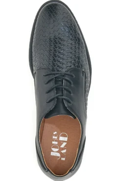Scarpe Stringate Nere con Trama Intrecciata Johes Land 16811610