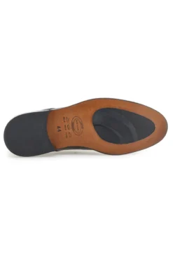 Scarpe stringate nere in pelle con suola in cuoio made in Italy Pittarello 7720