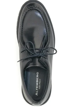 Scarpe Stringate Nere In Pelle Altemberg 2202