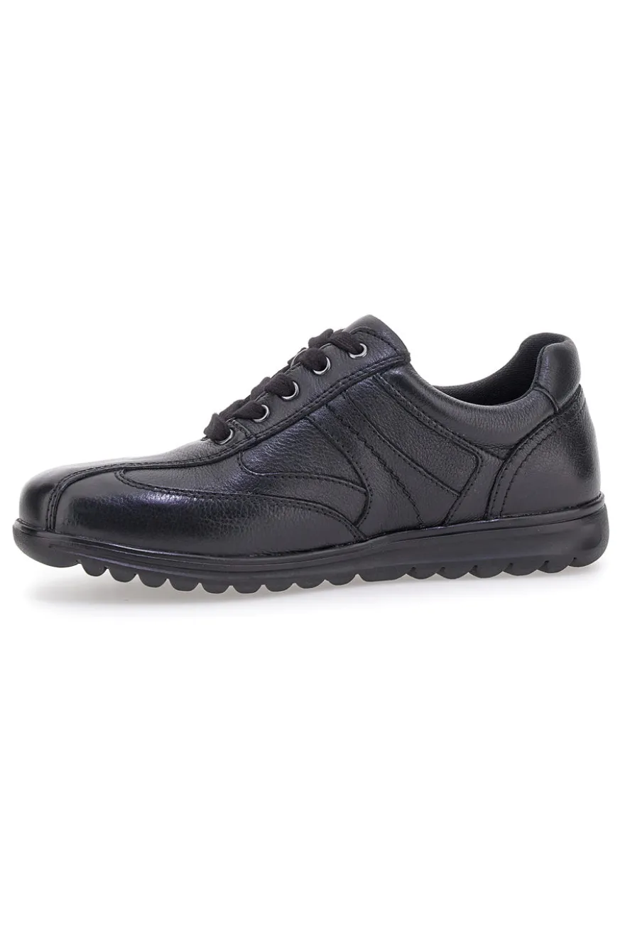 Scarpe stringate nere in vera pelle Claremorris 1310460