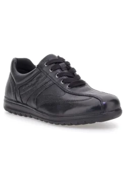 Scarpe stringate nere in vera pelle Claremorris 1310460