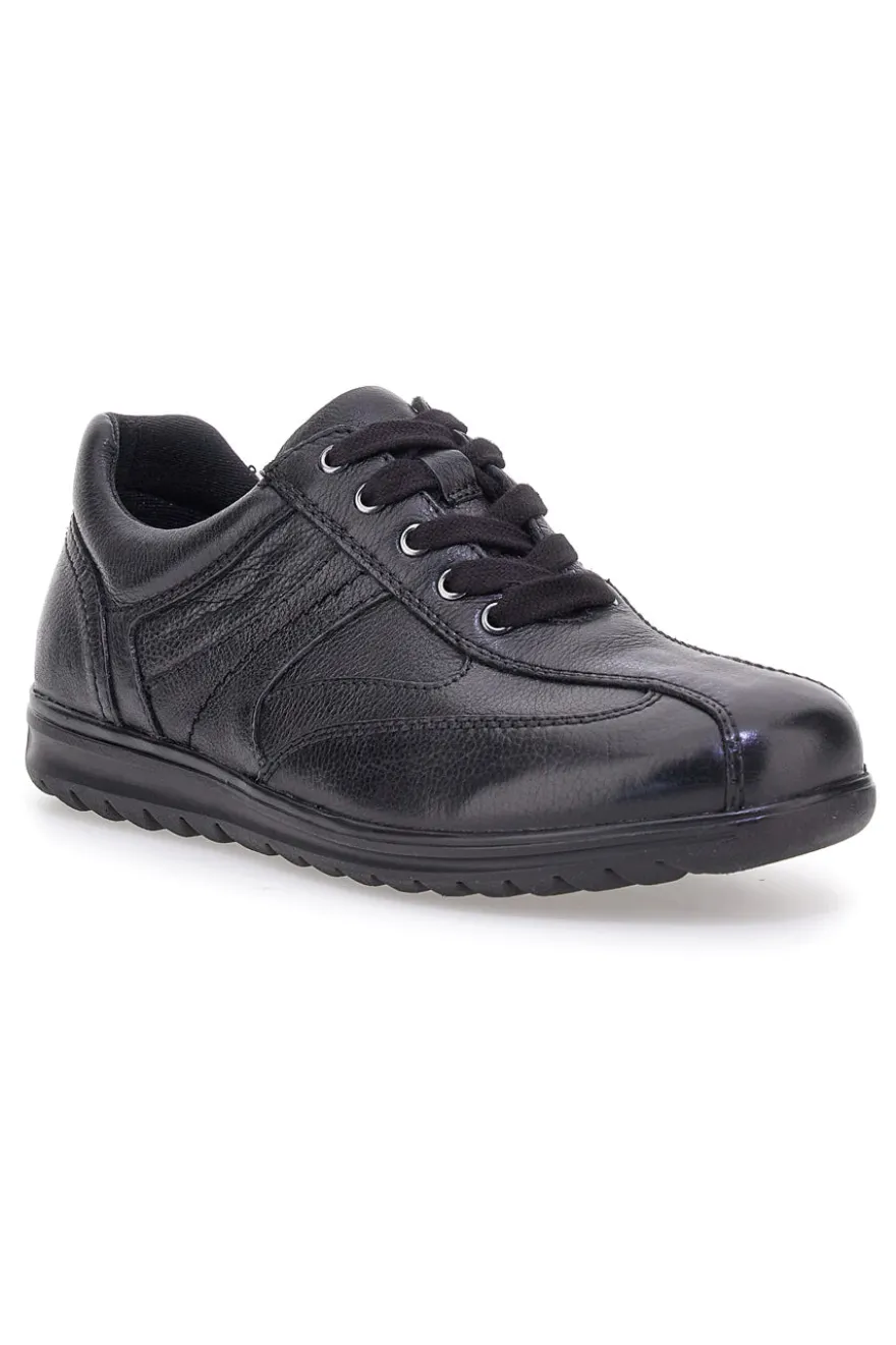 Scarpe stringate nere in vera pelle Claremorris 1310460