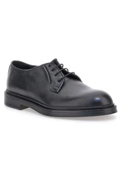 Scarpe stringate nere in vera pelle eleganti Pittarello Plus 1145