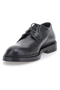 Scarpe stringate nere in vera pelle eleganti Pittarello Plus 1145