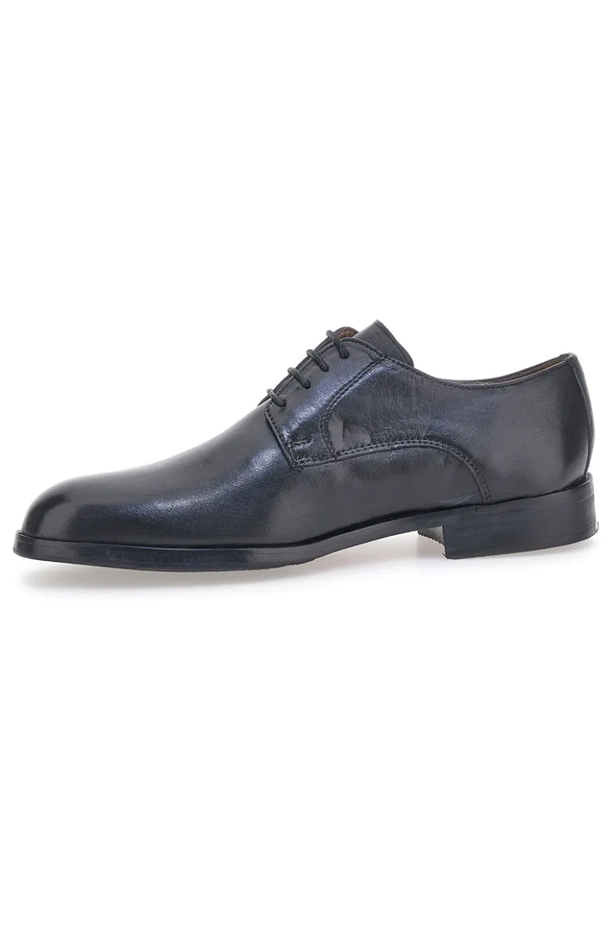 Scarpe Stringate Nere In Vera Pelle Pittarello Class 330