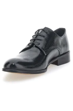 Scarpe Stringate Nere In Vera Pelle Made In Italy Pittarello 38020