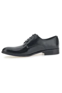 Scarpe Stringate Nere In Vera Pelle Made In Italy Pittarello 38020