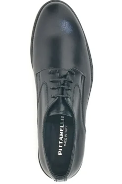 Scarpe Stringate Nere In Vera Pelle Made In Italy Pittarello 7720