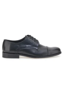 Scarpe Stringate Nere In Vera Pelle Made In Italy Pittarello 7715