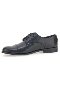 Scarpe Stringate Nere In Vera Pelle Made In Italy Pittarello 7715