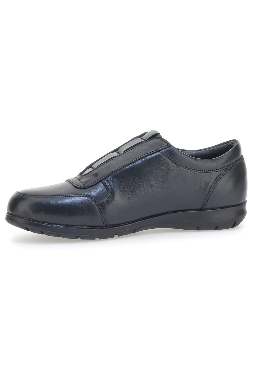 Scarpe Stringate No Laces Max Dillan 859 Nero Vera Pelle