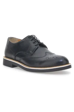 Scarpe Stringate Pittarello 995 Nere Vera Pelle