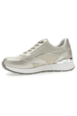Scarpe Stringate Platino con Cerniera Laterale INBLU 416 IN
