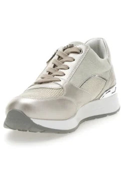Scarpe Stringate Platino con Cerniera Laterale INBLU 416 IN