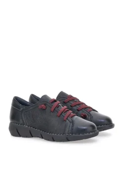 Scarpe Stringate Plocadi 11613 Nere Vera Pelle