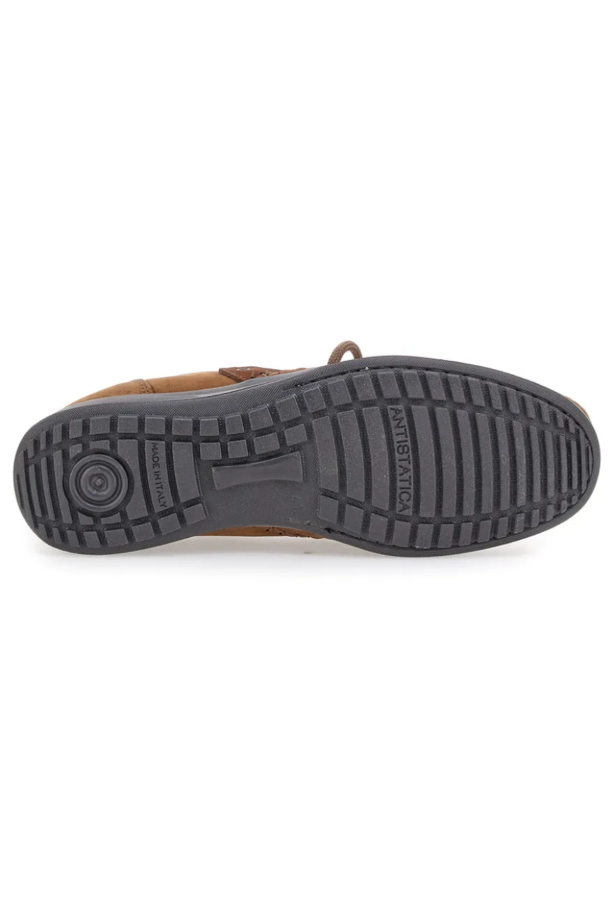 Scarpe Stringate Taupe in Vera Pelle Longford 2023