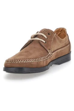 Scarpe Stringate Tortora Made In Italy In Vera Pelle Sevenoaks 199
